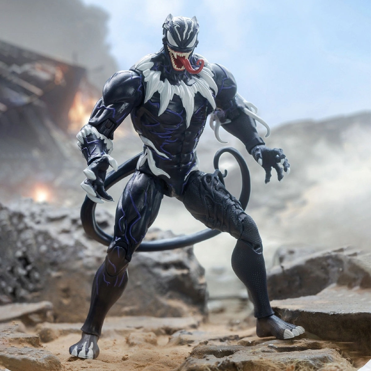 ZD Toys 1/10 Venomized Black Panther Action Figures