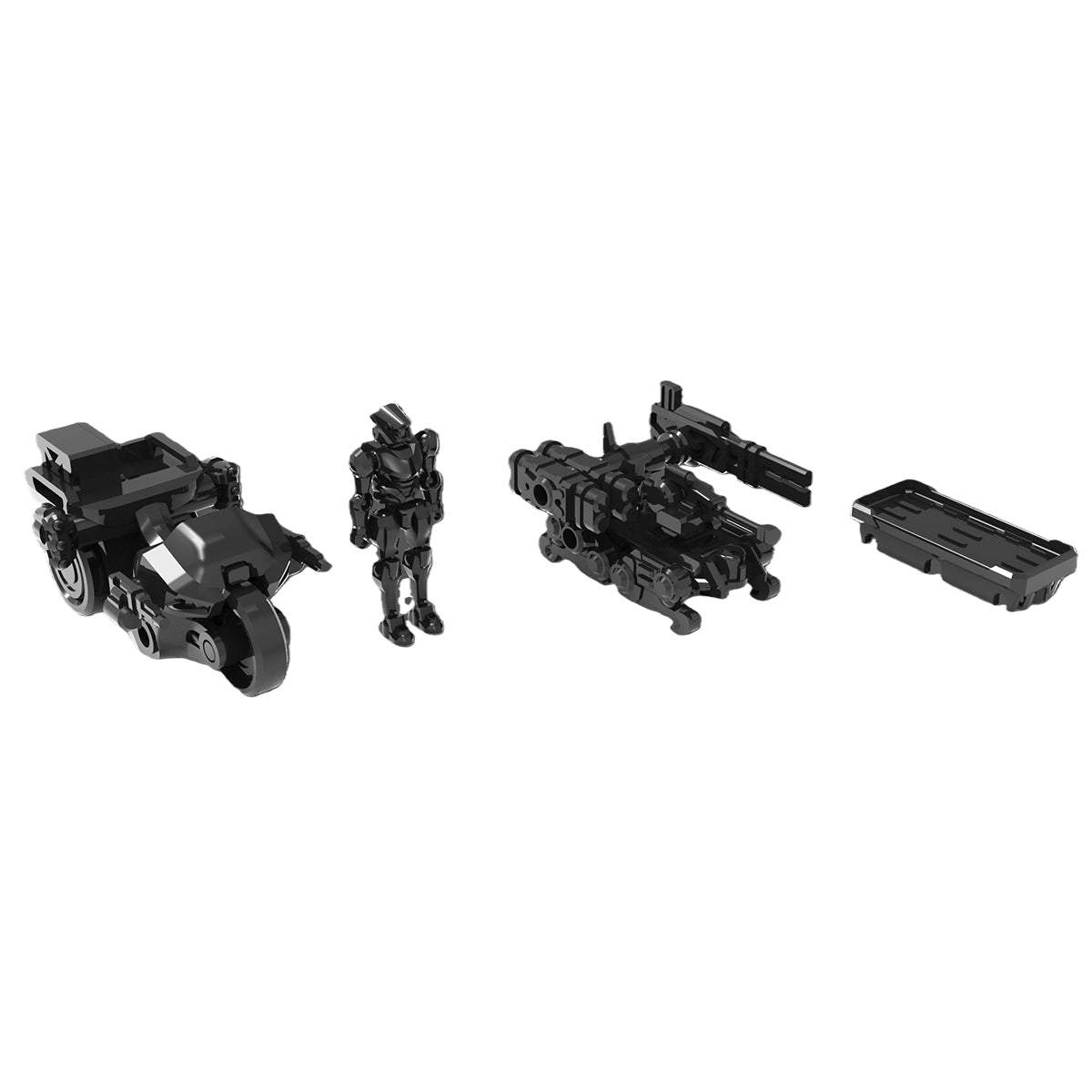 Sheik Mainland 3 MIN PROJECT SERIES Reconnaissance Squad Grey 1/60 Scale Assembly Model Kits
