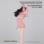 JIAOUDOLL Ruched Post-Apocalyptic Style Long Dress JO25X-05 Doll Clothes Accessory Fit 1/6 Scale 12-inches Figure