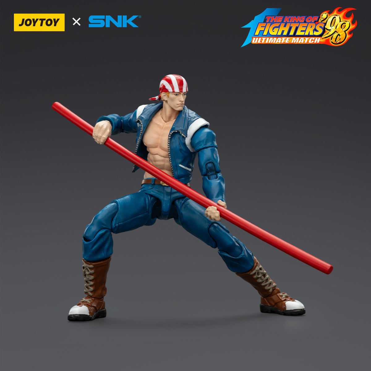 JOYTOY KOF'98UM '97 Special Team Blue Mary & Billy Kane & Ryuji Yamazaki 1/18 Scale Action Figure