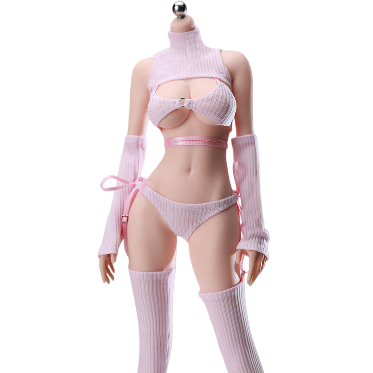 JIAOUDOLL High-Neck Backless Knitted Sweater Bodysuit Open Back Leotard (ACG-55) Fits 1/6 Scale 12 TBLeague/Jiaou Doll Action Figures
