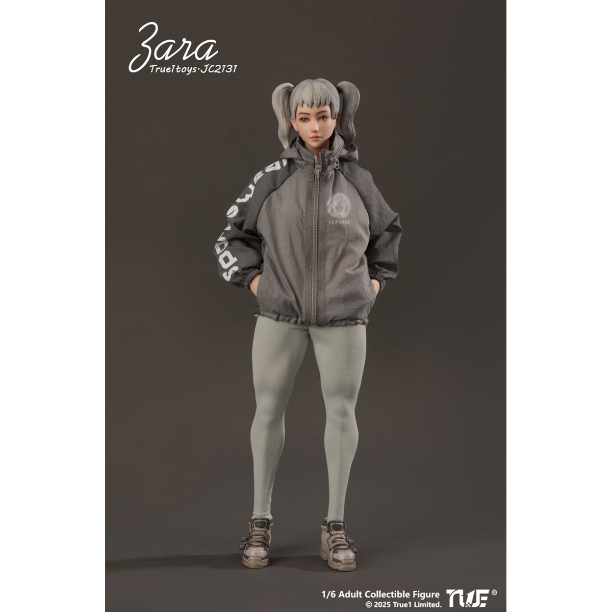 True1Toys JC2131 Sporty Girl ZARA Brown Hair Version 1/6 Scale Action Figure