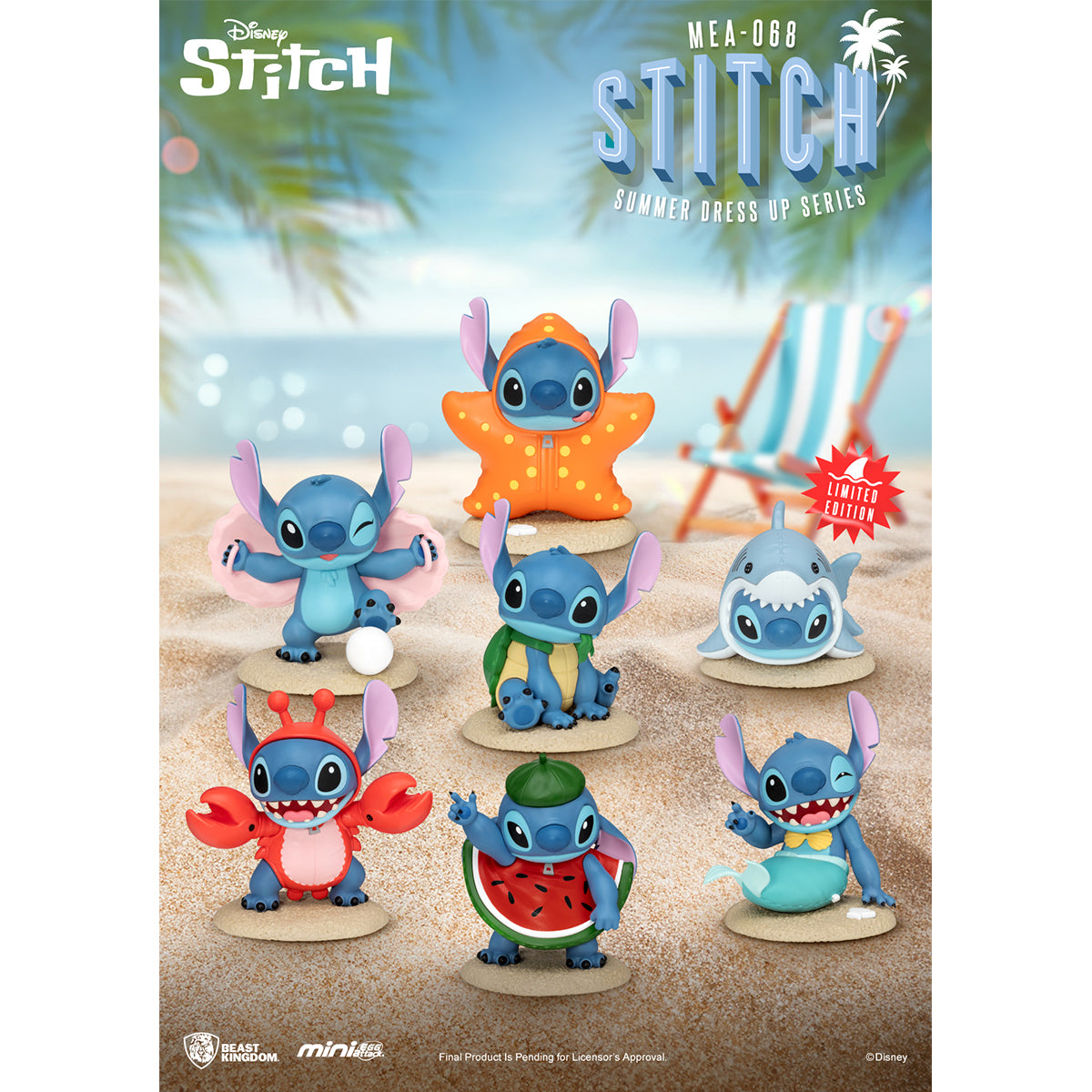 Beast Kingdom MEA-068 Stitch Summer Dress Up Series Blind Box