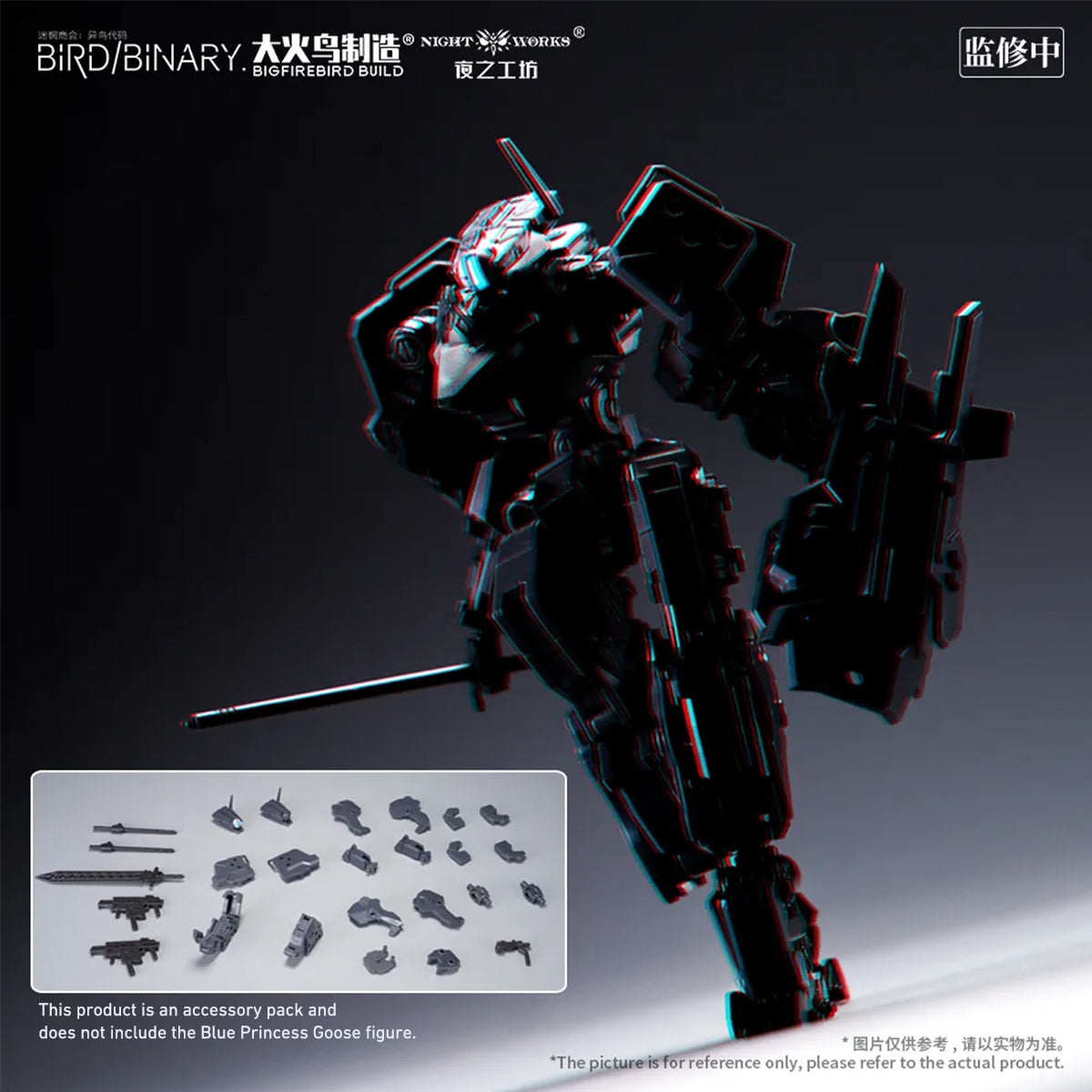Big Firebird, BIRD/BINARY Code Blue Flycatcher & Incendiary Armor Accessory Pack Set, Assembly Model Kits