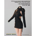 JIAOUDOLL Ruched Post-Apocalyptic Style Long Dress JO25X-05 Doll Clothes Accessory Fit 1/6 Scale 12-inches Figure