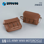 ZYTOYS ZY8038 1/6 WWII US Motorcycle Model or Shoulder Bag Set