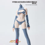 JIAOUDOLL High-Neck Backless Knitted Sweater Bodysuit Open Back Leotard (ACG-55) Fits 1/6 Scale 12 TBLeague/Jiaou Doll Action Figures