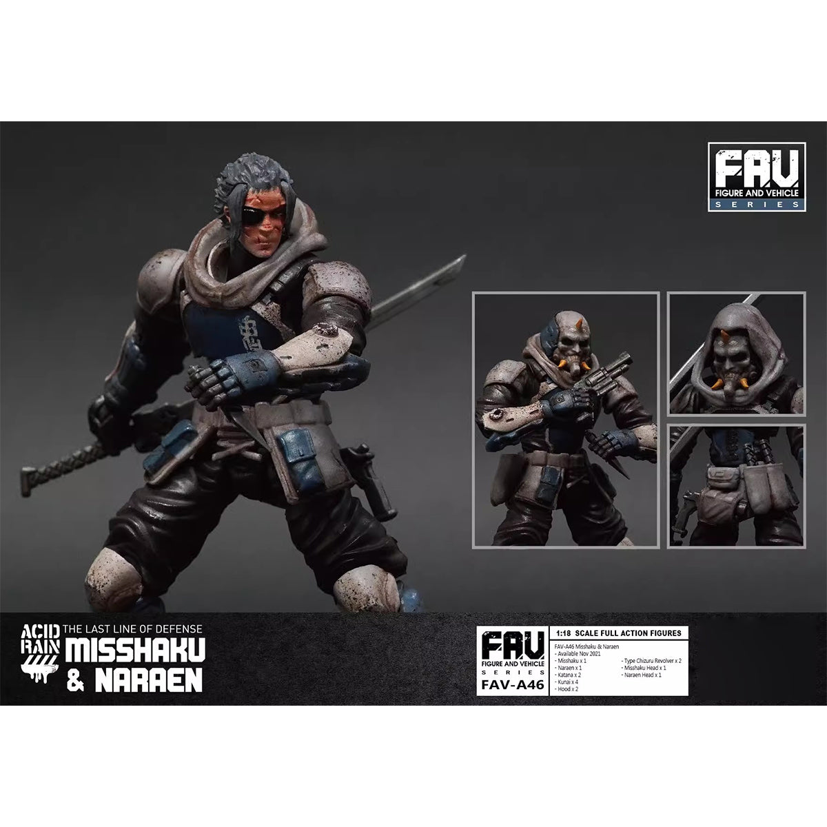 TOY ALLIANCE Acid Rain World Misshaku y Naraen Figura de acción 370