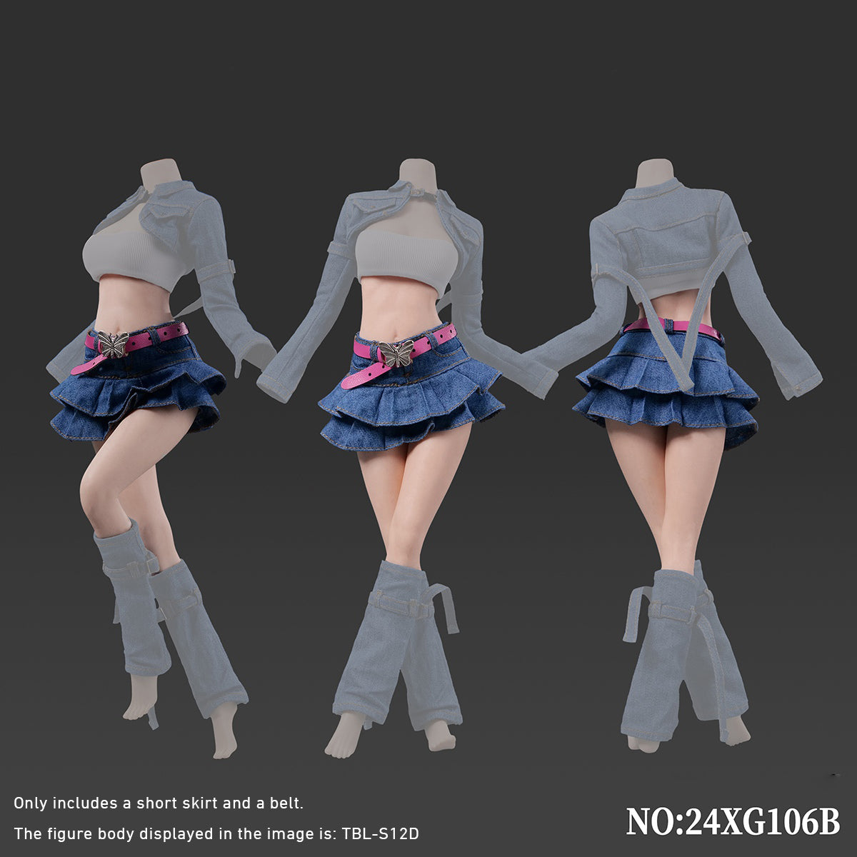 VSTOYS Trendy Denim Suit Ver.24XG106 For Action Figures