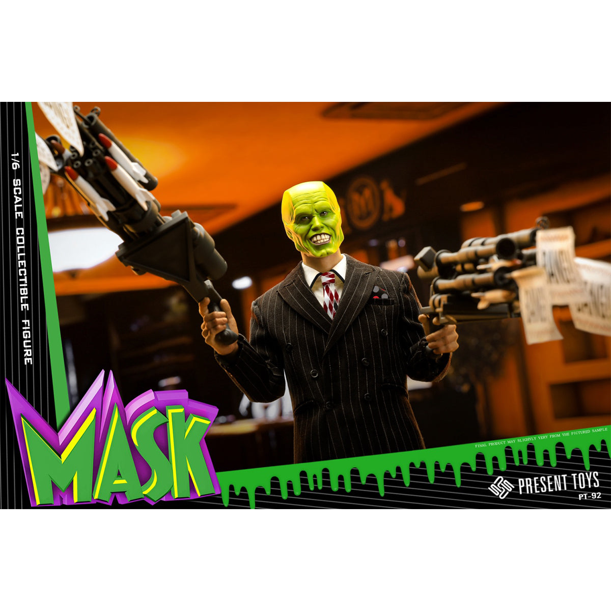 PRESENT TOYS Masked Man in Black Action Figures