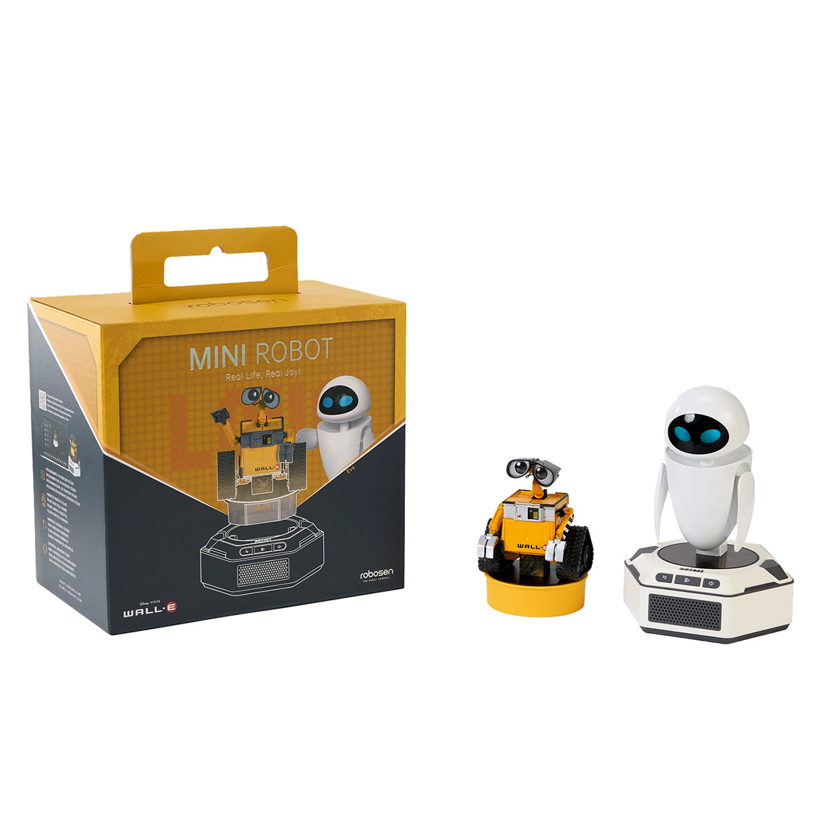 (Only Shipped to the US) Robosen Mini Robot WALL·E + EVE + Base Action Figure Set