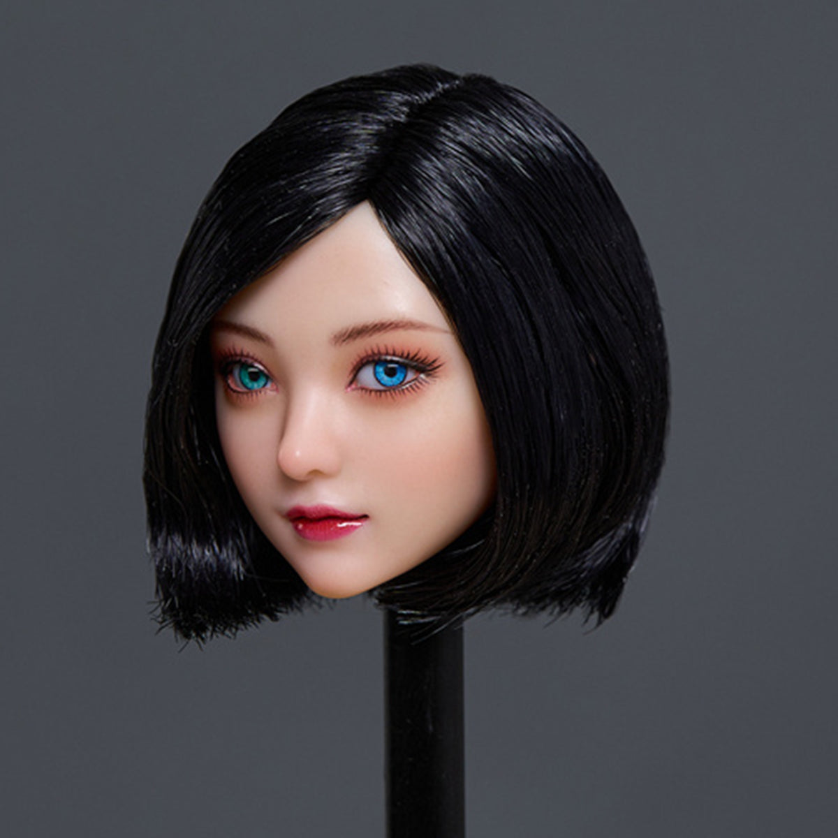 Cabeza femenina con ojos móviles heterocromáticos Z6TOYS, escultura Lele para figuras de acción