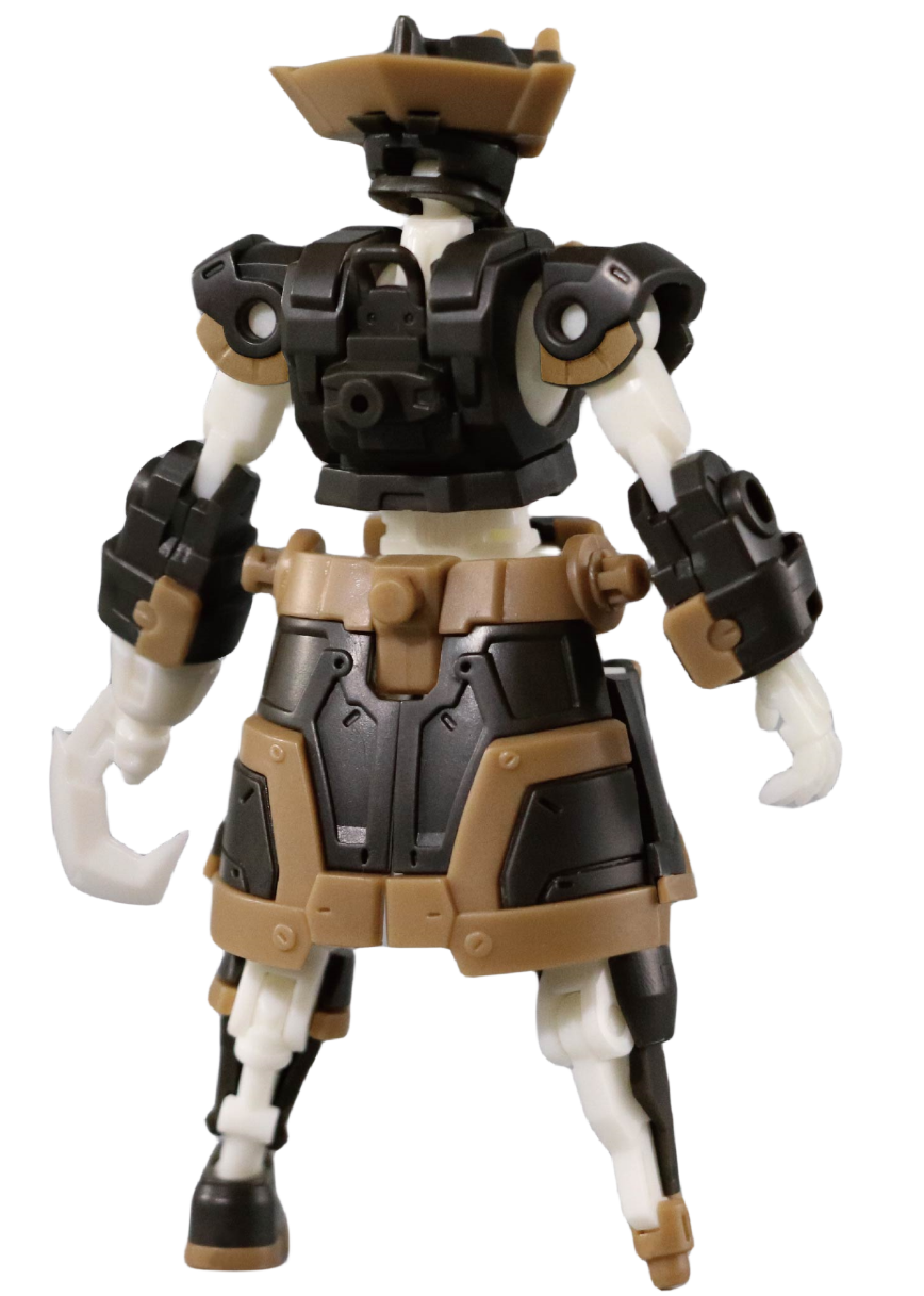 Kits de maquettes en plastique KEMO FIFTYSEVEN : Marionnette Armoreo – Figurines de collection du capitaine pirate MR.J à l'échelle 1:24 (MR.J)