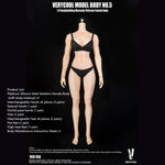 VERYCOOL No.5 Bodybuilding Muscular Silicone Physique Suntan & Pink-White-skined 1/6 Scale Body Female Body
