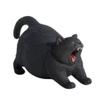 Pawprint Studio Handmade x Double one Yawning Cat Collectible Animal Figurine