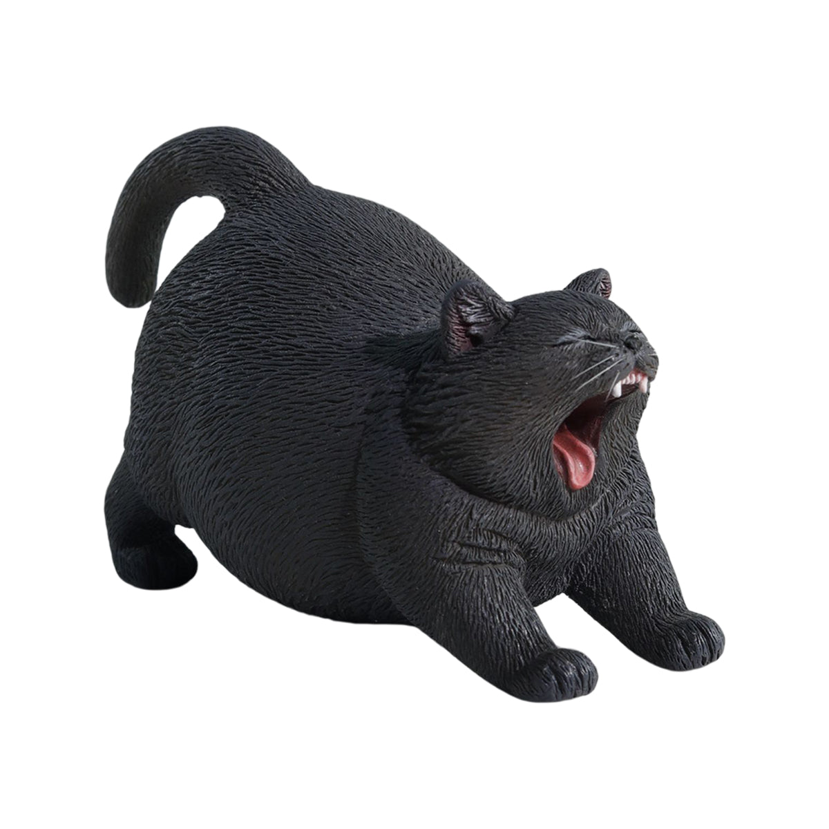 Pawprint Studio Handmade x Double one Yawning Cat Collectible Animal Figurine