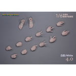 JIAOUDOLL Female Soldier Figure Hands & Feet Accessory Pack 4.0 Premium Hand Set JOQ-H04 1/6 Scale Fit Action Figure