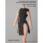 JIAOUDOLL Ruched Post-Apocalyptic Style Long Dress JO25X-04 Doll Clothes Accessory Fit 1/6 Scale 12-inches Figure