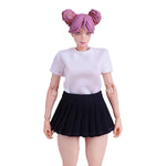 Vêtements de poupée ATStory : T-shirt blanc à manches longues et courtes pour figurine de collection de 15 cm