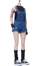 Cdtoys Female Figure Doll Clothes: Suspender Shorts Denim For Female 12-inch Action Figure