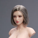 YMTOYS Action Figure Head Sculpt Accessory: Asian Female Head Sculpture - Xiao Zhao, Movable Eye, For 12-inch Miniature Figure