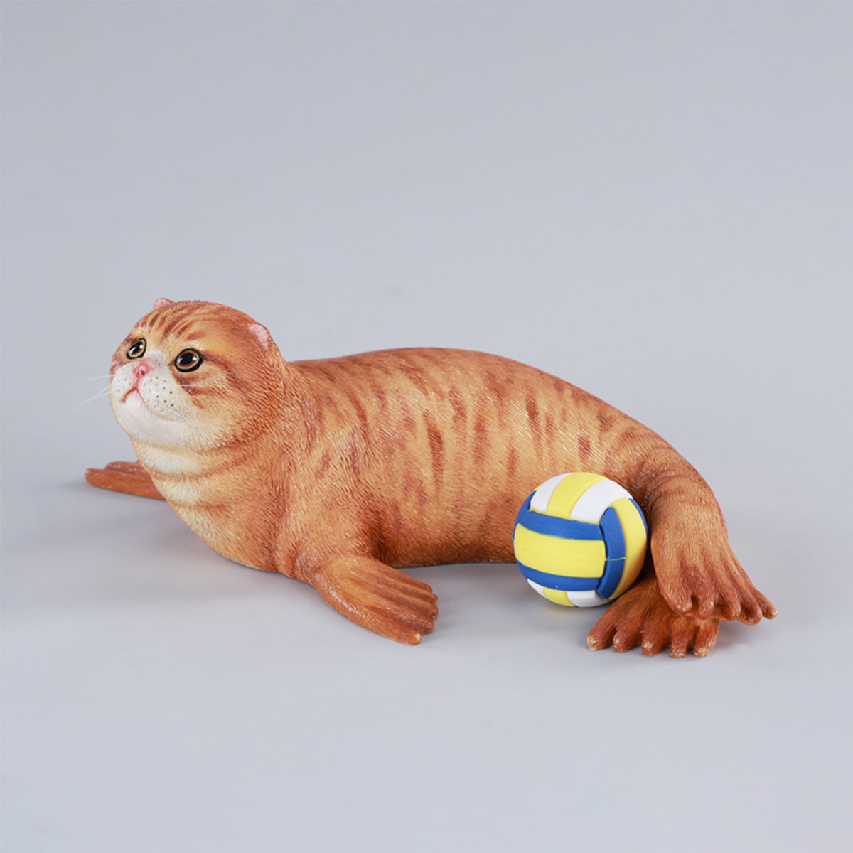 JXK Seal Cat Meow Group Static Animal Figurine