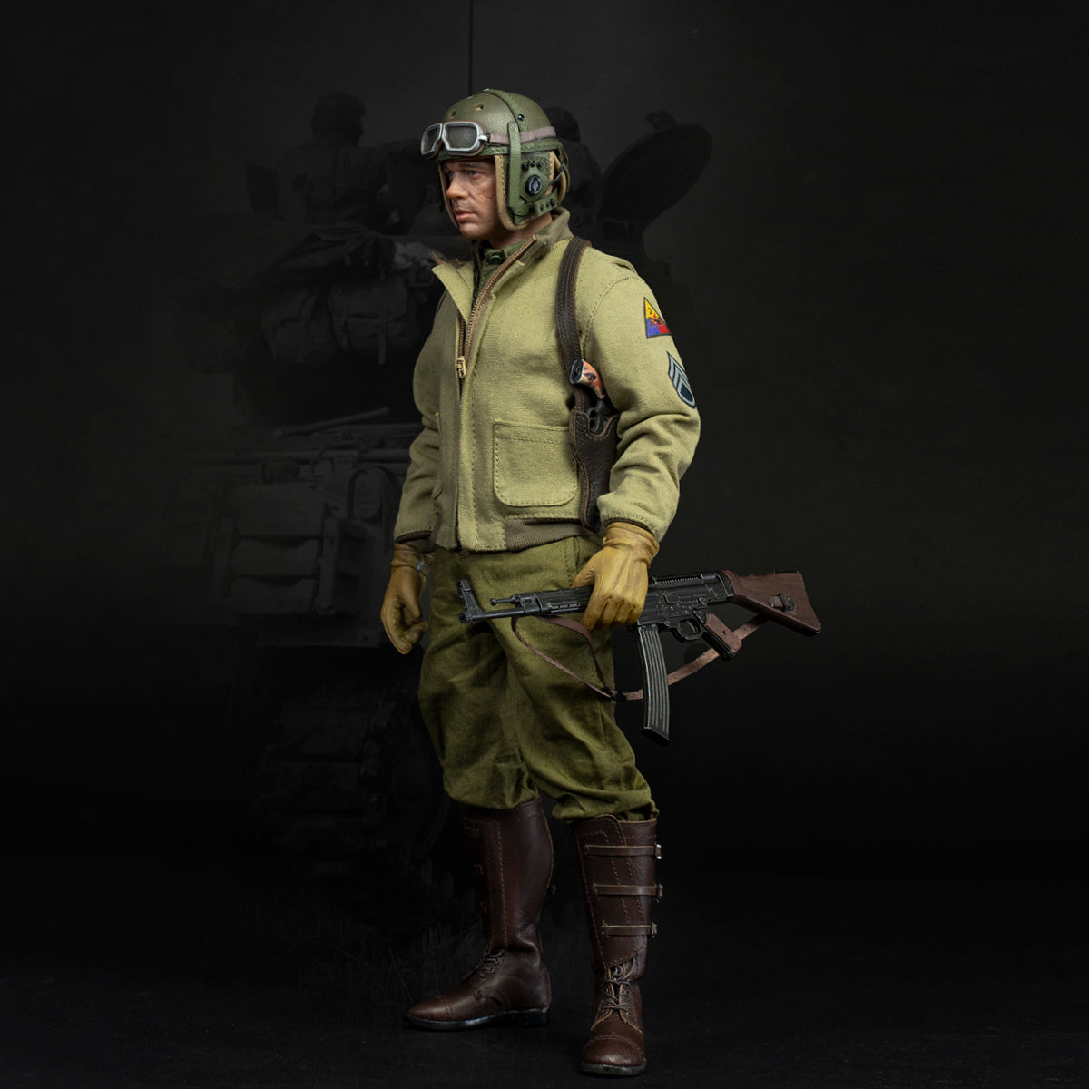 Facepoolfigure 1/6 2nd Armored Division: Sherman Tank Commander FP009A Standard Edition Action Figure