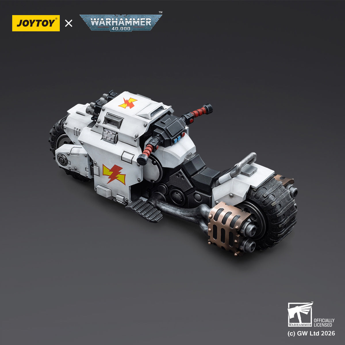 JOYTOY Warhammer JT4836 White Scars Raider-pattern Combat Bike 1/18 Sc