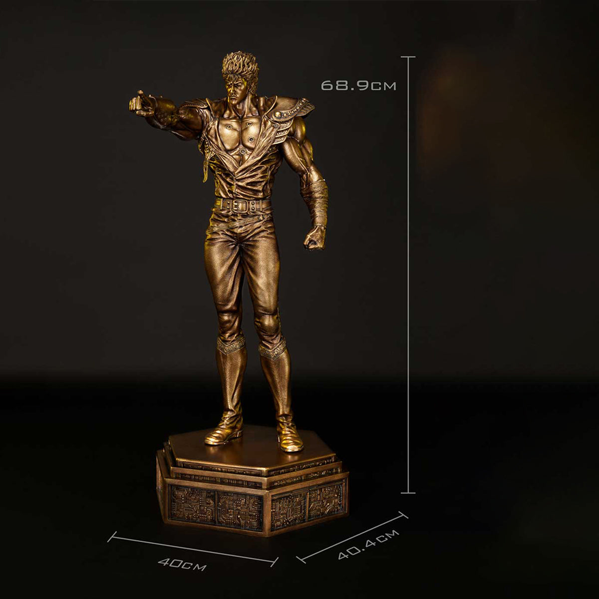 Prime 1 Studio Fist of the North Star Series, Kenshiro, Gold Version, Statue Figurine