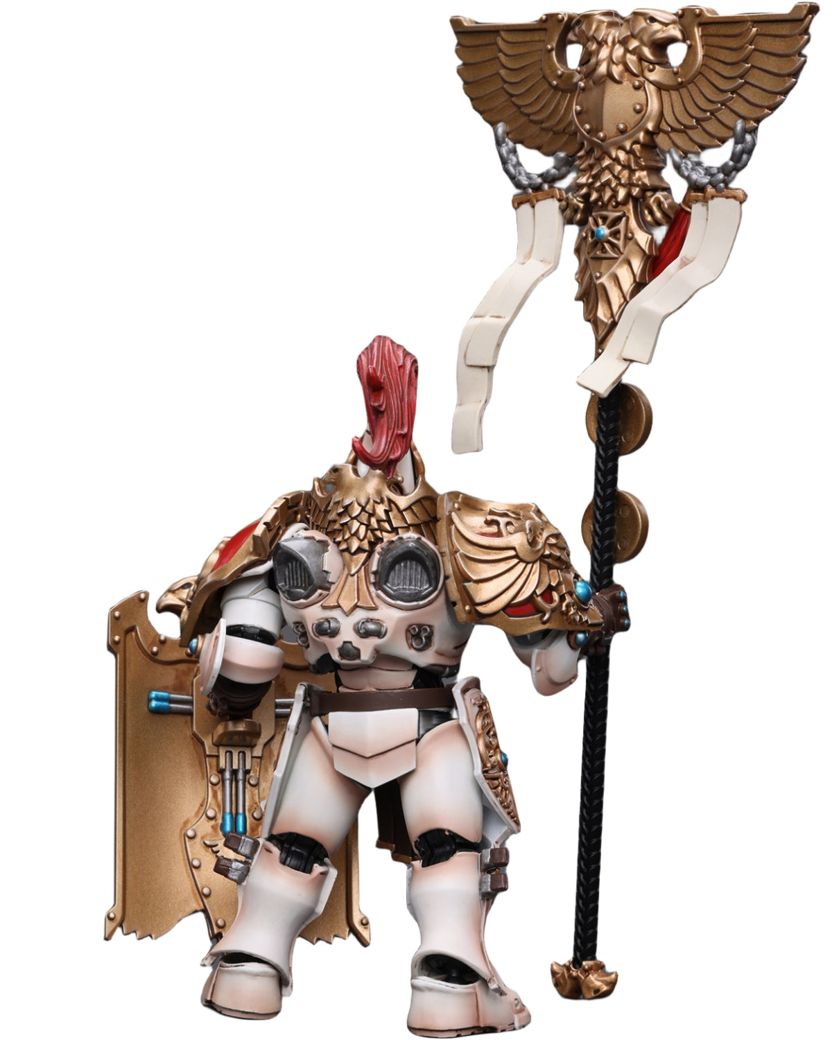 HiPlay JoyToy 40K Collectible Figure: Adeptus Custodes Solar Watch Vexilus Praetor 1:18 Scale Action Figures JT9350