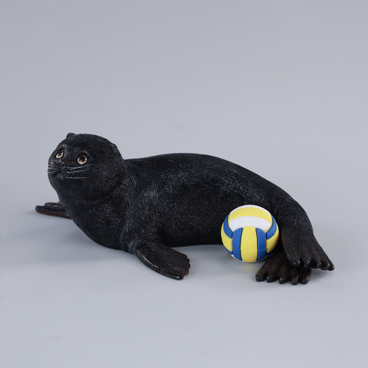 JXK Seal Cat Meow Group Static Animal Figurine