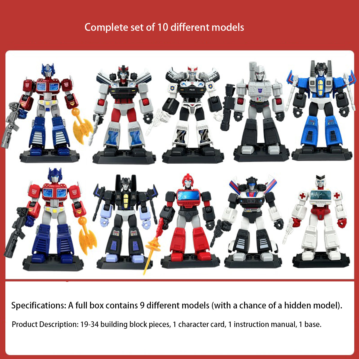 Figuras de la caja sorpresa Blokees Transformers Galaxy Version EP1 Roll Out 71100
