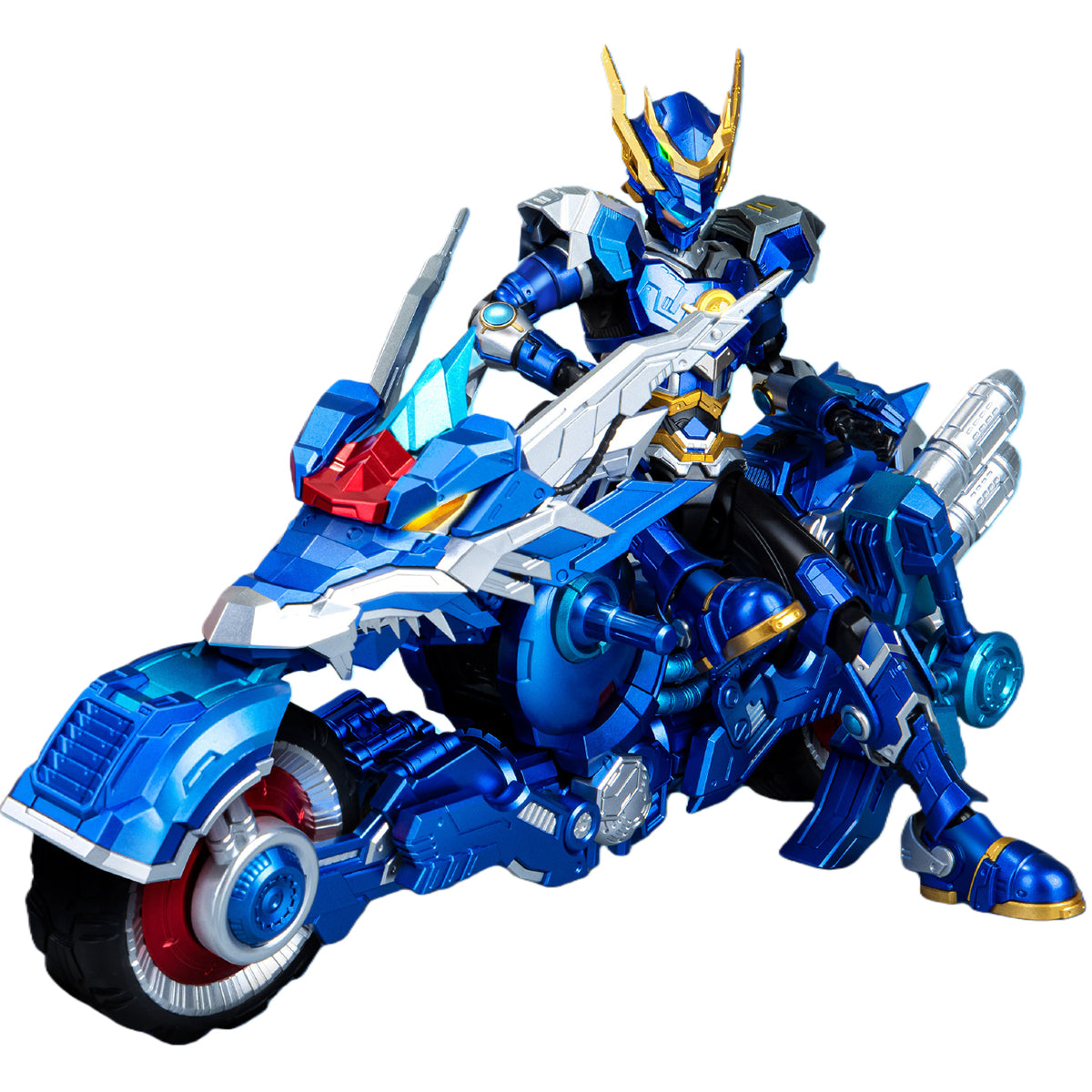 Yili Chuangwan UBF-H02 Super Beast Armor: Long Jian & Dragon War Flash Chariot Set Articulated Assembly Model Kits