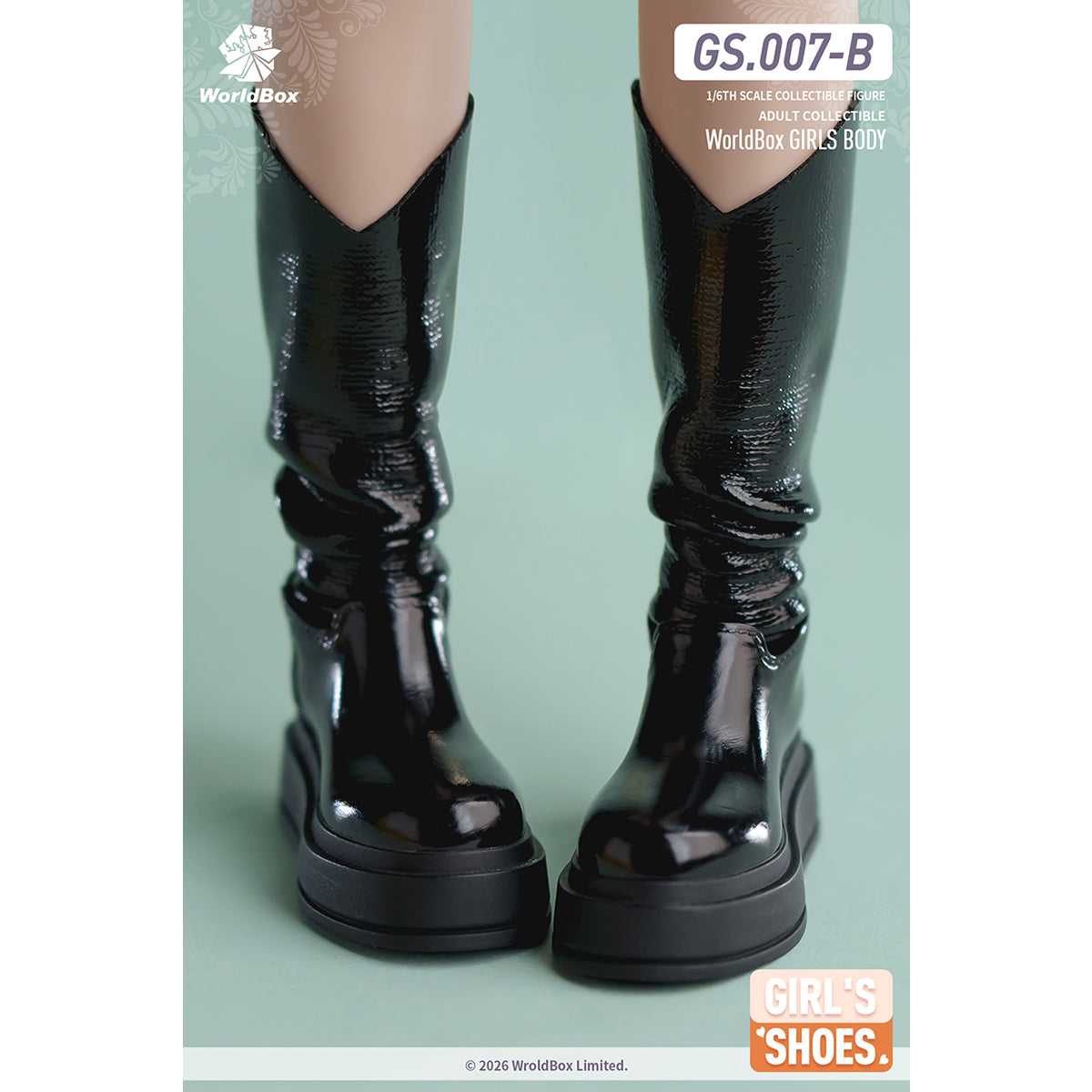 Worldbox Two-Way Wear Slouch Boots 1/6 Scale Doll Accessory Fit Action Figure