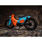TrickyMan12 SUPER CUB SCRAMBLER MOTORCYCLE Vehicle & Rear Rack 1/6 Scale Vehicle Model