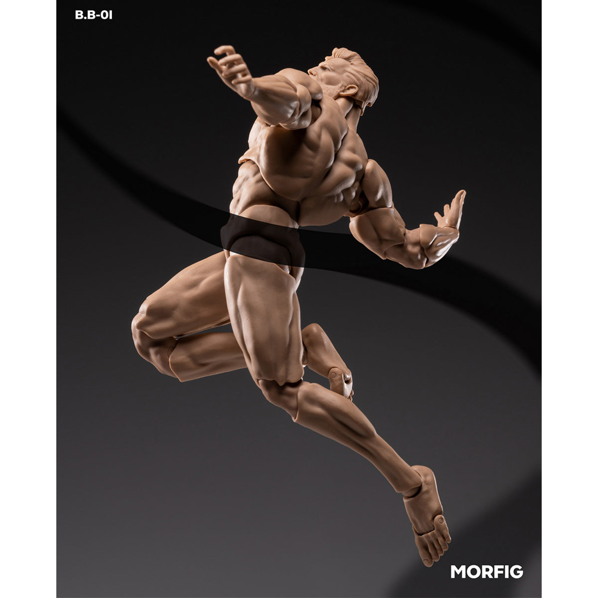 MORFIG Muscular Male Articulated Joints B.B-01 1/12 Scale Action Figure Body
