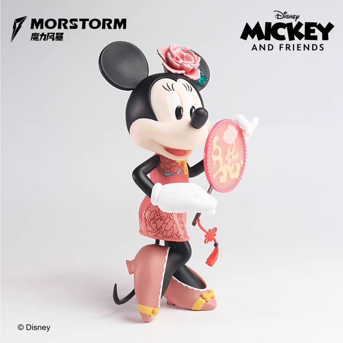 MORSTORM Cheongsam Minnie Pink Sunglasses Minnie Art Figurine