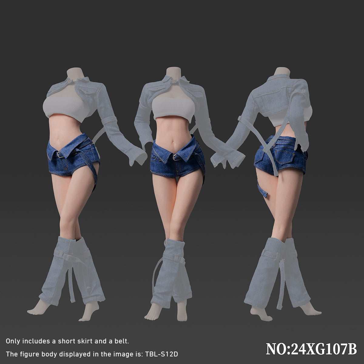 VSTOYS Trendy Denim Suit Ver.24XG107 For Action Figures