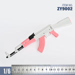 ZYTOYS, AK47 Assault Rifle/P90 WWII Gun Rifle Weapon Gun Model Doll Accessory for 12-inches Action Figurine