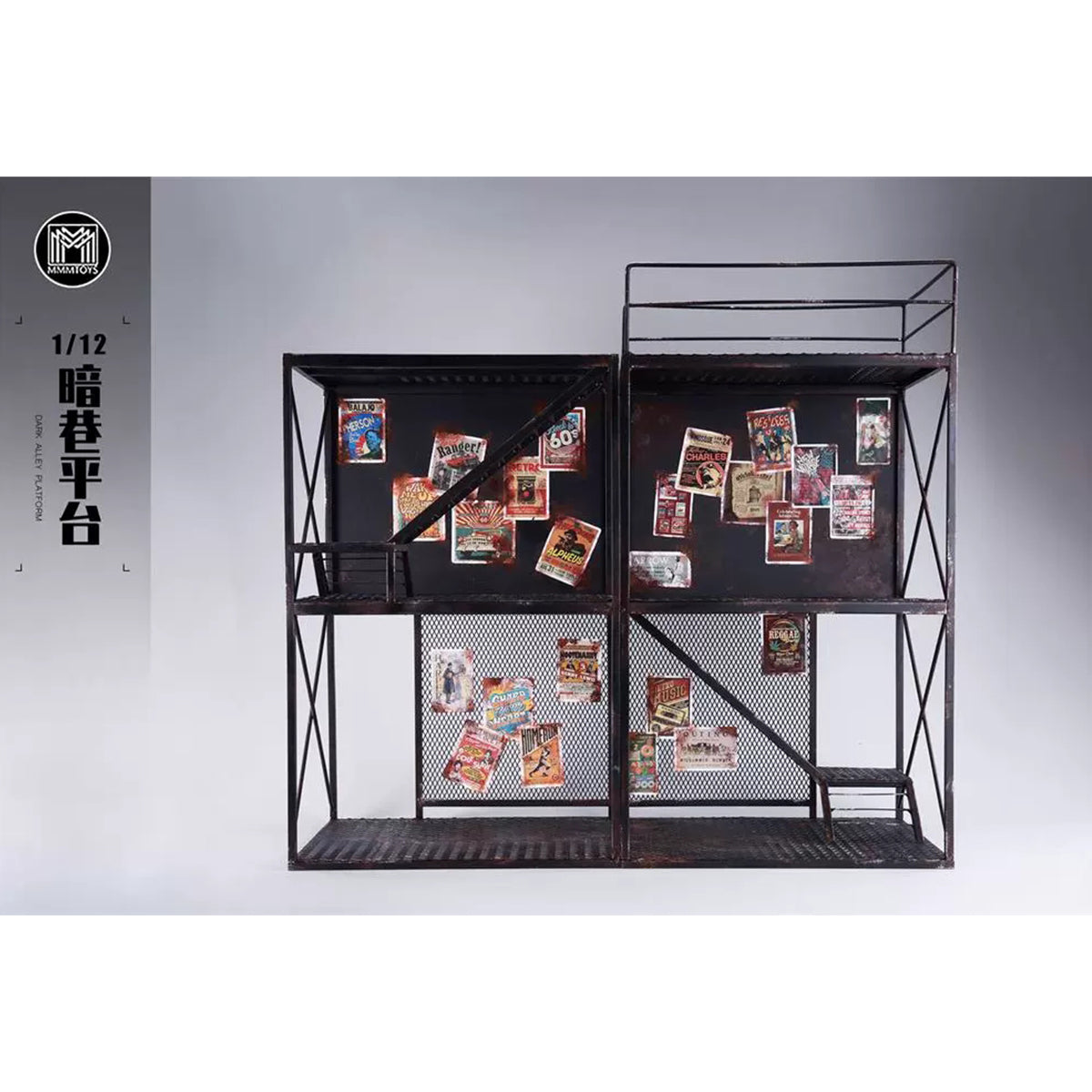MMMTOYS, Dark Alley Platform/Beneath the Pipe, Scene Base for 6-inches Figurine