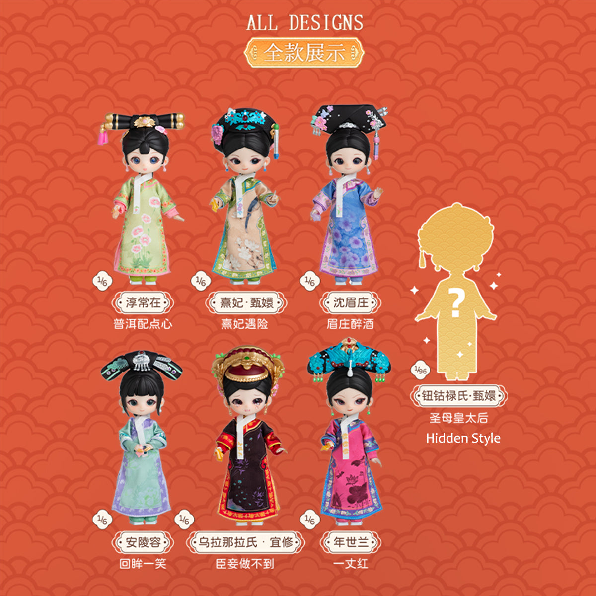 Simontoys Empresses in the Palace Collaboration 1/12 BJD Blind Box Figure