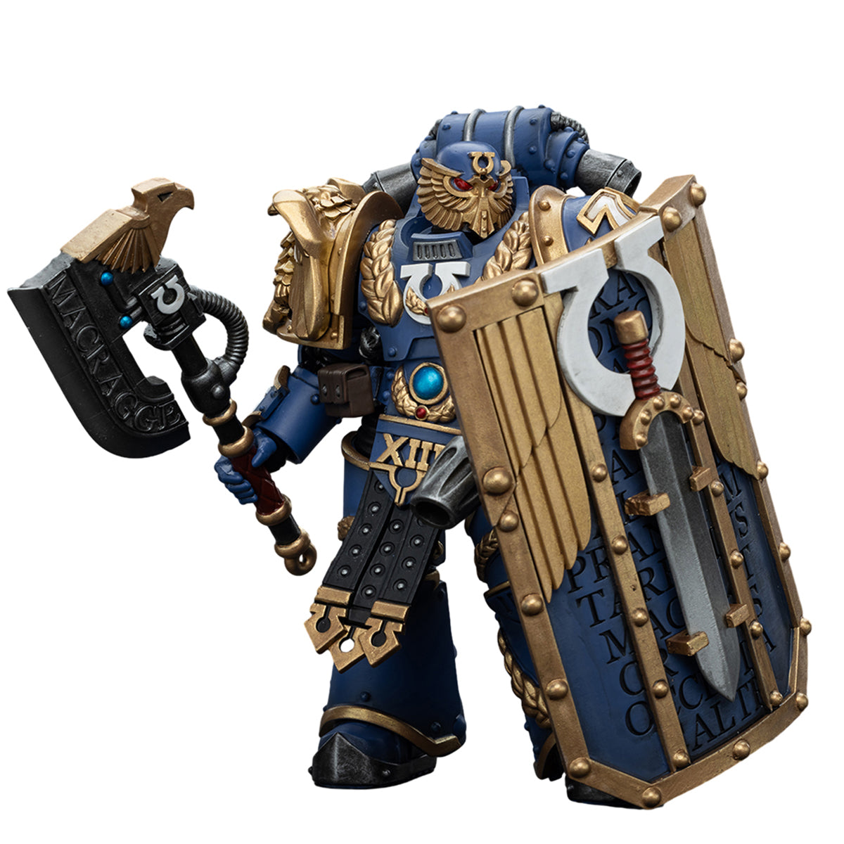 Figura de acción JOYTOY Warhammer La Herejía de Horus Ultramarines Invictarus Suzerain Squad Suzerain 2