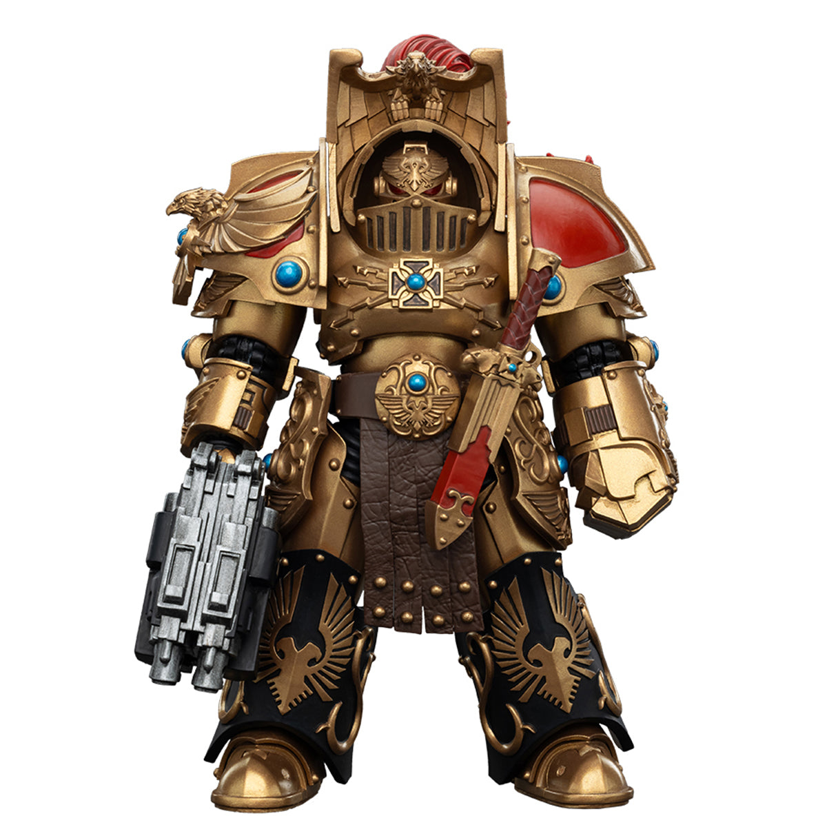 JOYTOY Legio Custodes Aquilon Terminator Squad Aquilon with Lastrum Storm Bolter JT00744 Warhammer 1/18 Scale Action Figures