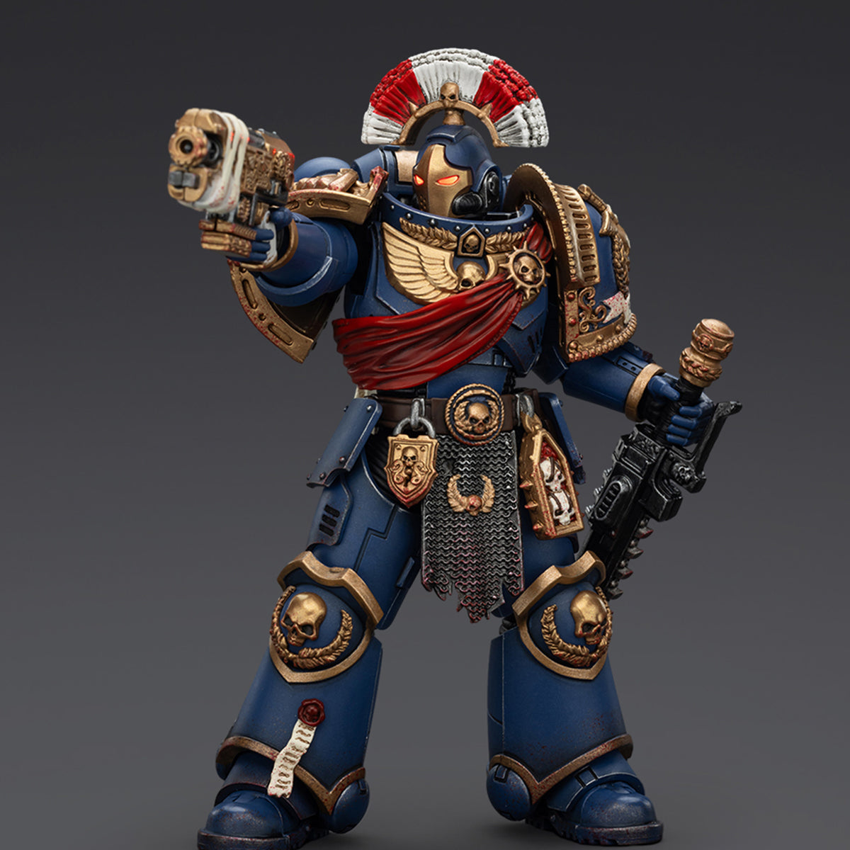 (Only Shipped to the US) JOYTOY Warhammer 40,000 1/18 Ultramarines Relic Secundus Armour with Artificer Bolt Rifle Chainsword and Bolt Pistol JT01536 Action Figures