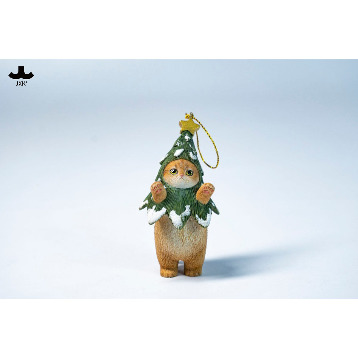 JXK Christmas Cat Tree Static Expertly Hand-Painted Lifelike Animal Figurine