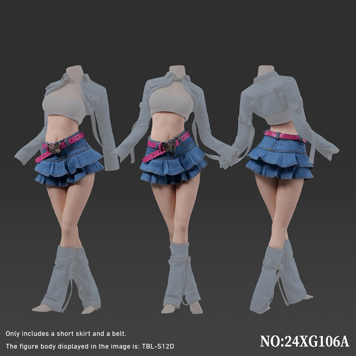 VSTOYS Trendy Denim Suit Ver.24XG106 For Action Figures