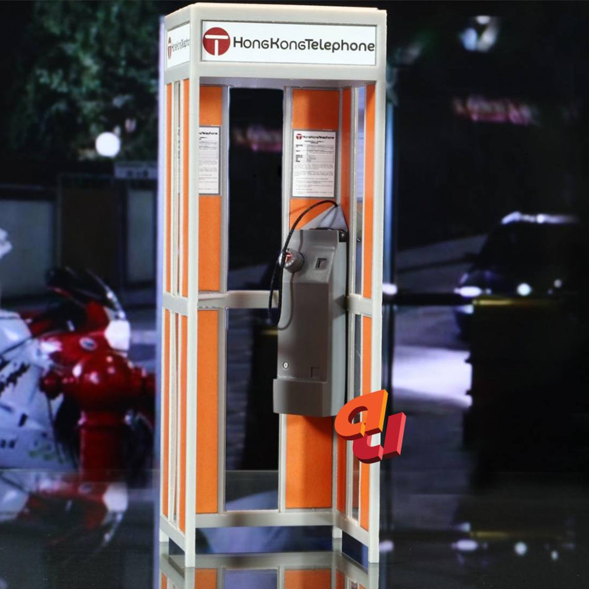 Ausan WorkShop Retro Phone Booth Version 2.0 For Figures