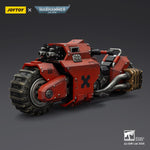 JOYTOY Warhammer 40K Raven Guard/Space Wolves/Blood Angels Raider-pattern Combat Bike with twin-linked bolt rifles (JT03776) 1/18 Scale Action Figure Vehicle Set