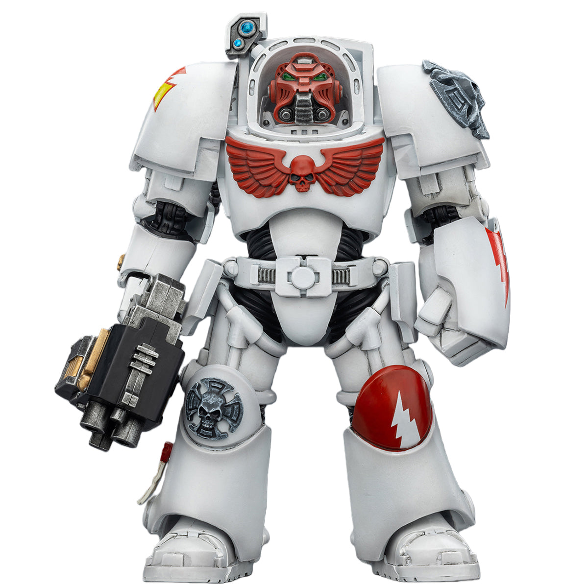 JOYTOY Warhammer 40,000 White Scars Terminator with Power Fist and Assault Cannon & with Power Fist and Storm Bolter & with Power Sword and Storm Bolter Action Figure