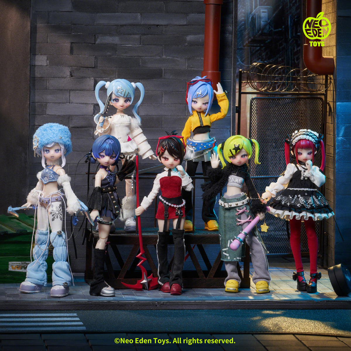 NEO EDEN TOYS bjd Eve Lynna: The Two-Faced Killer Trading Doll Series Blind Box